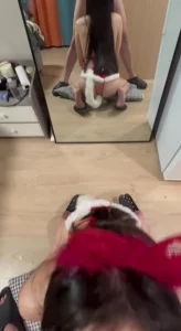 安徽淮南反差婊小少妇表演欲很强身材完美！镜子前情趣装！操起来超级舒服